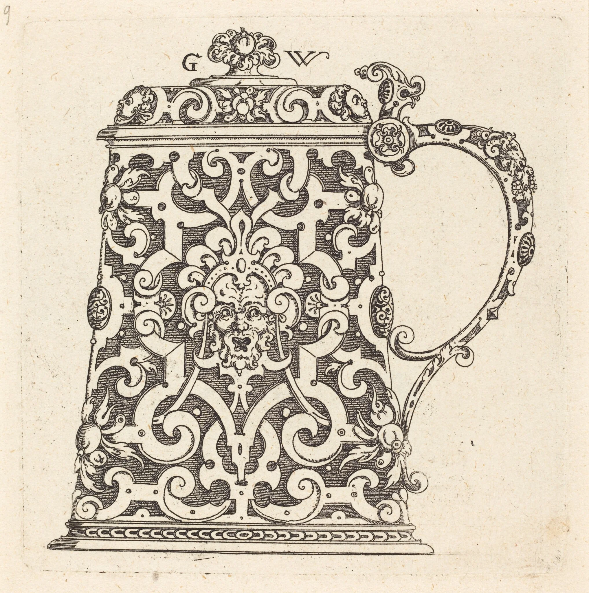 Tankard, detail