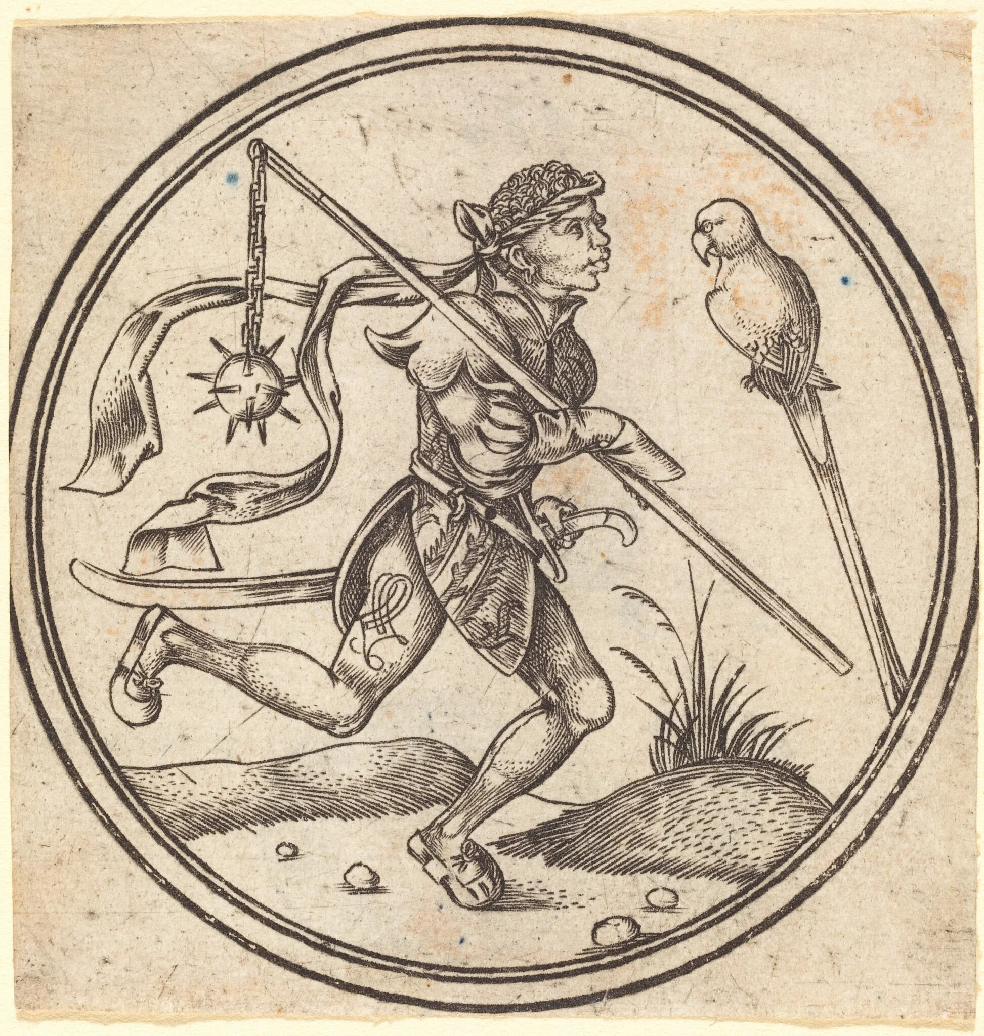 The Jack of Parrots, detail