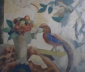 Naturaleza muerta (faisán y frutas), detail