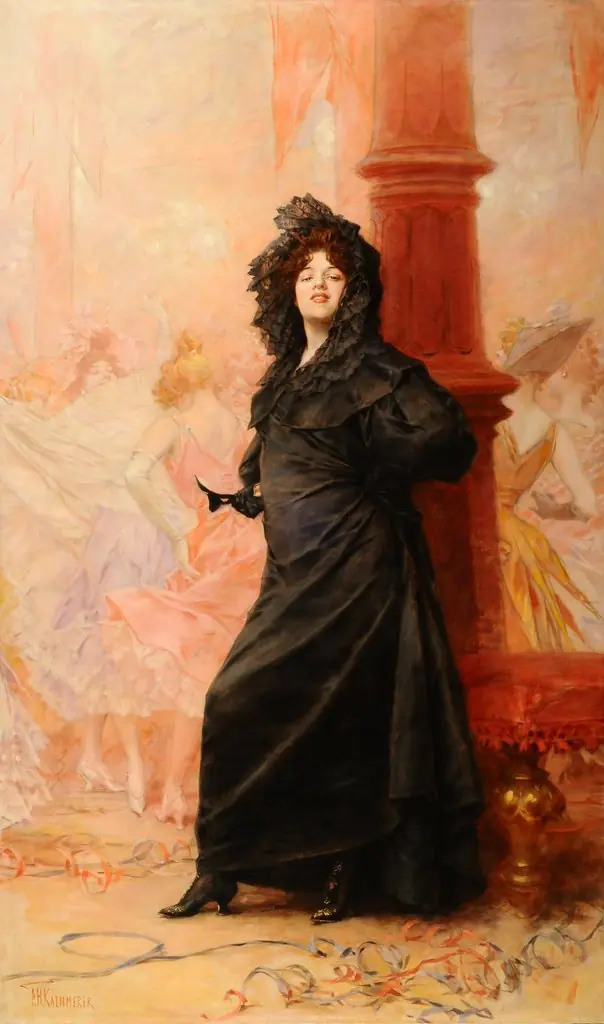 Masquerade, by Frederik Hendrik Kaemmerer, oil, 1900