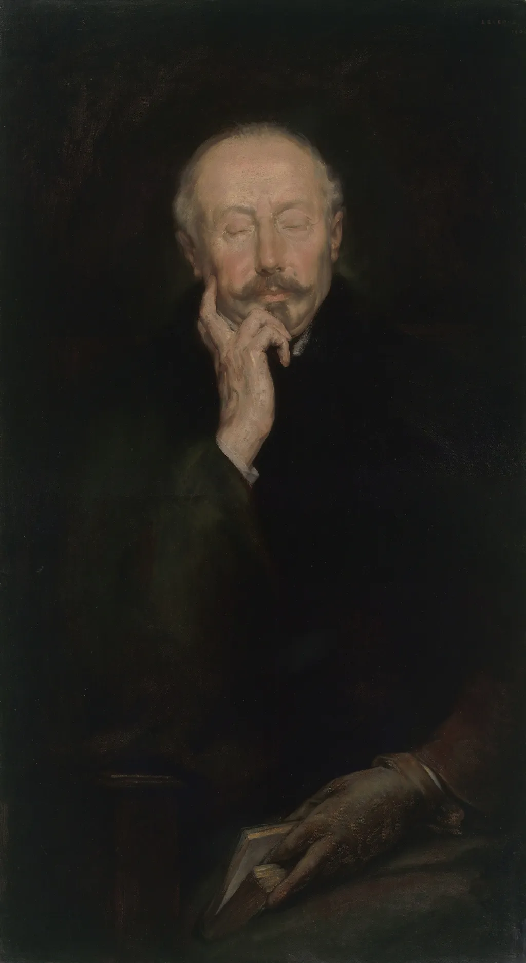 Portrait of Edmond Picard, by Auguste Levêque, oil, 1900