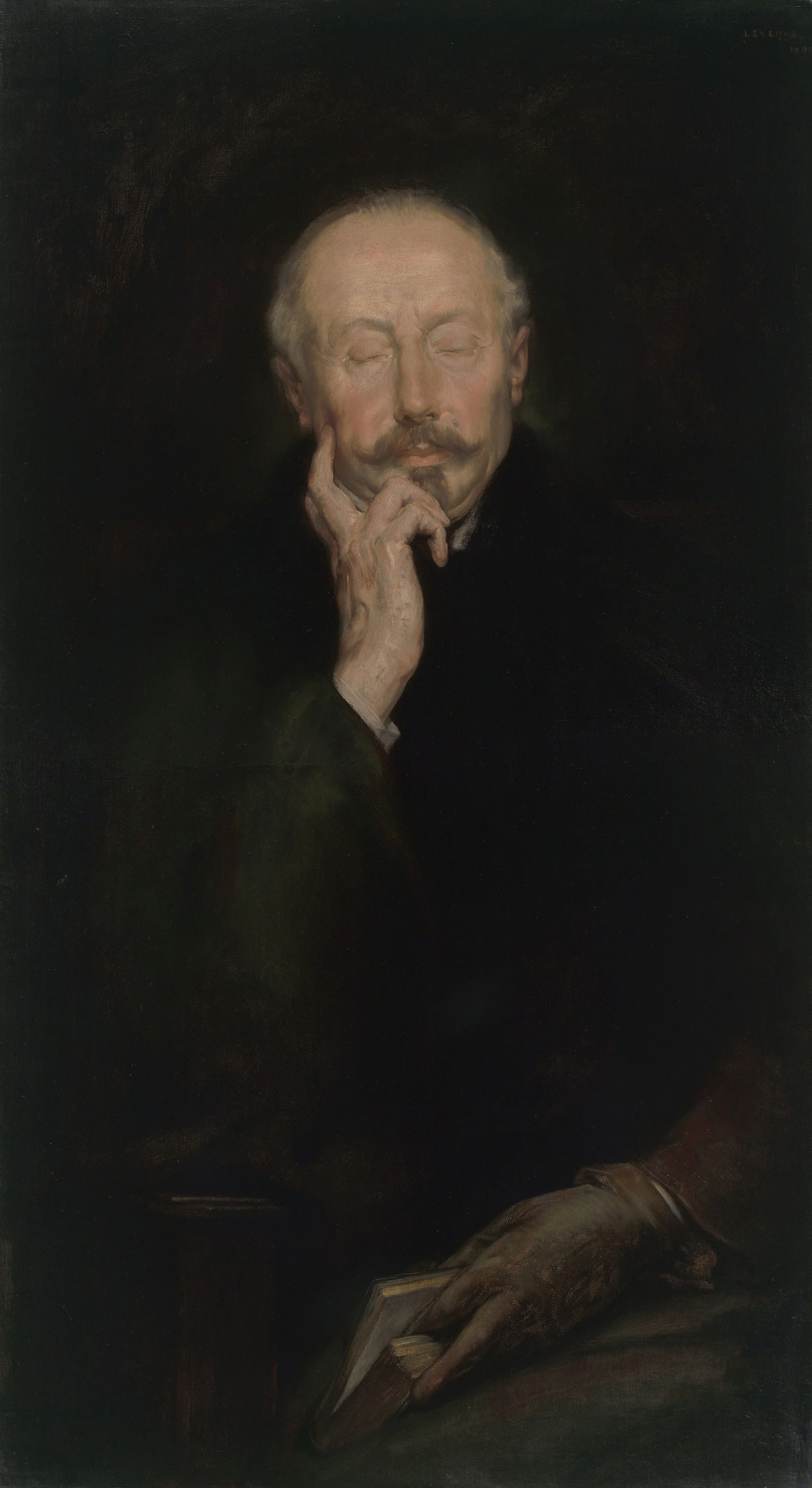 Portrait of Edmond Picard, detail