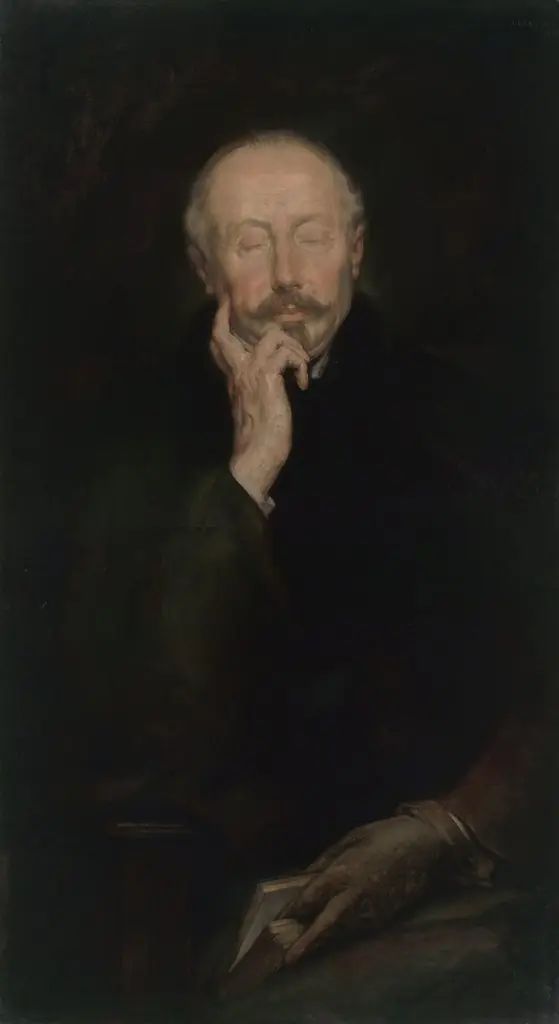 Portrait of Edmond Picard, by Auguste Levêque, oil, 1900