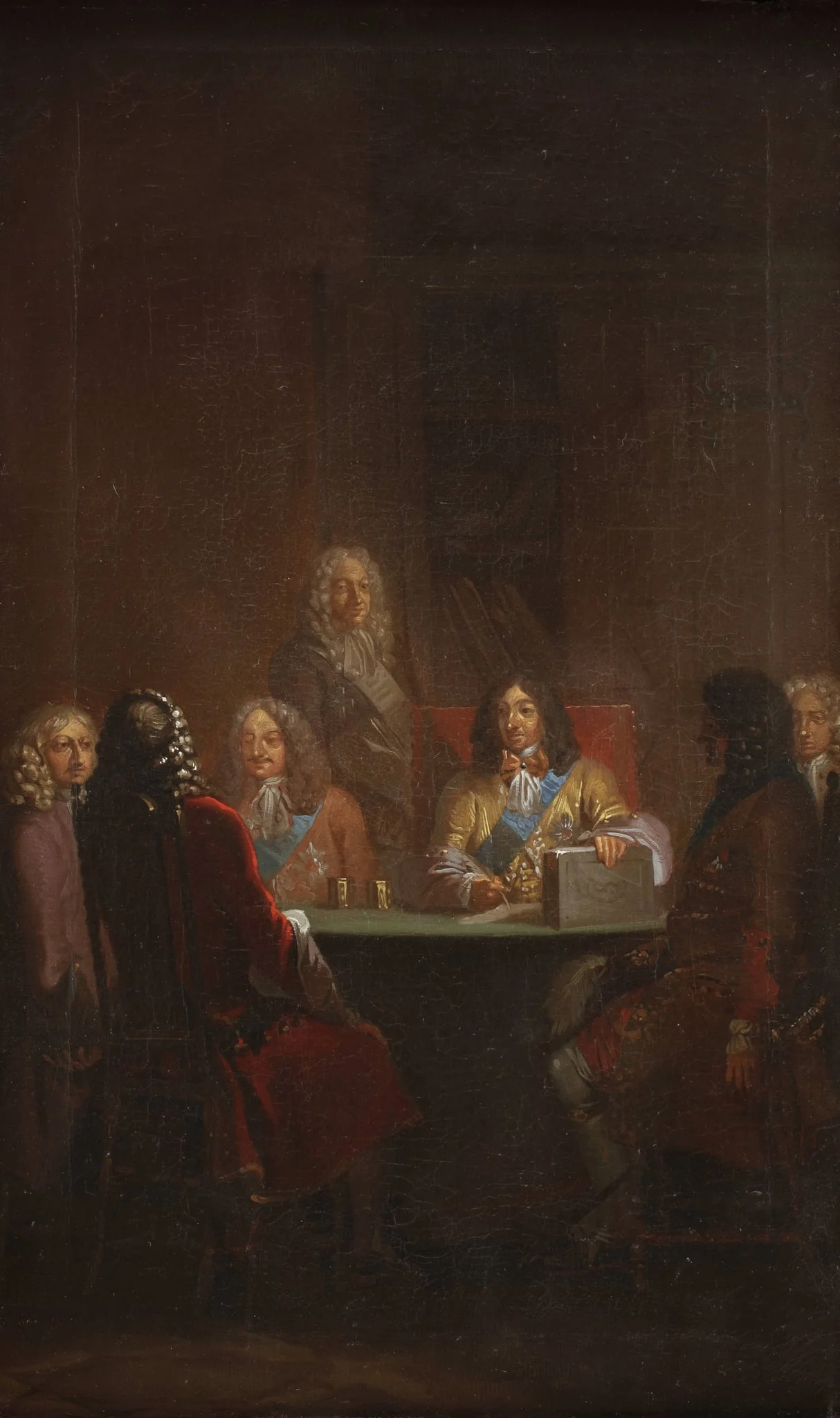 Christian V Presents Danish Law 1683, detail