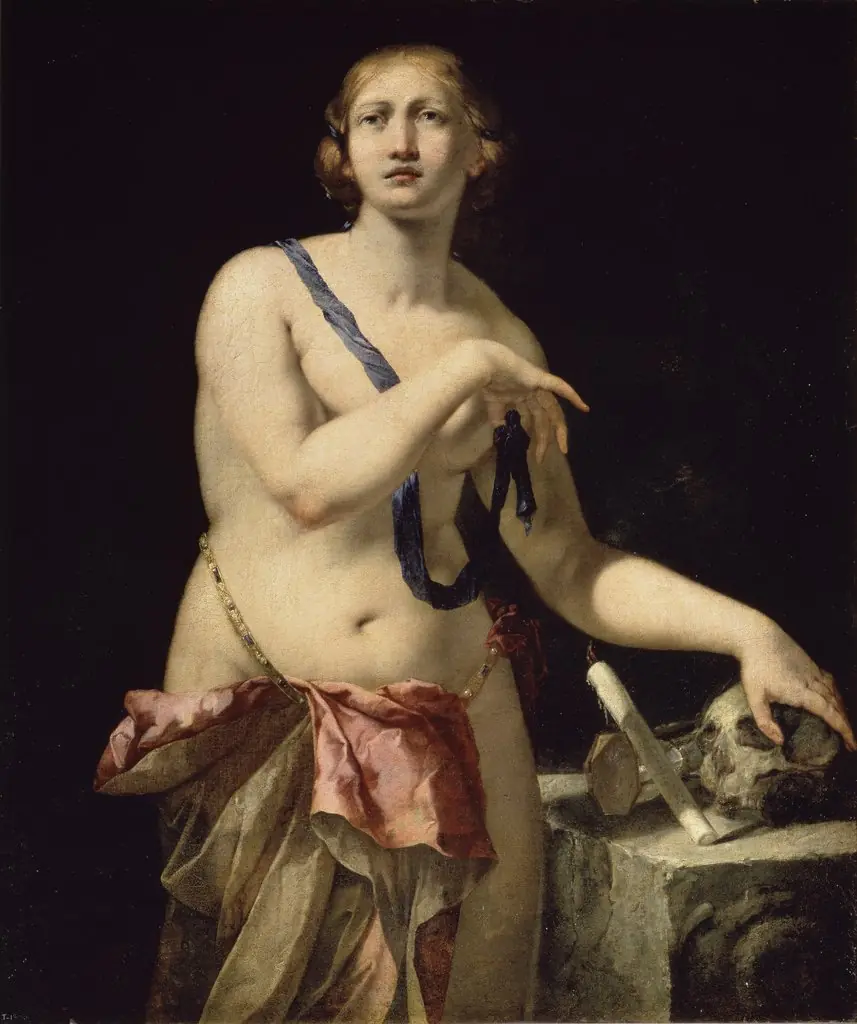 Vanitas, by Pietro Negri, oil, 1662