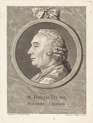 M. David Hume, by Simon Charles Miger, ink, 1764