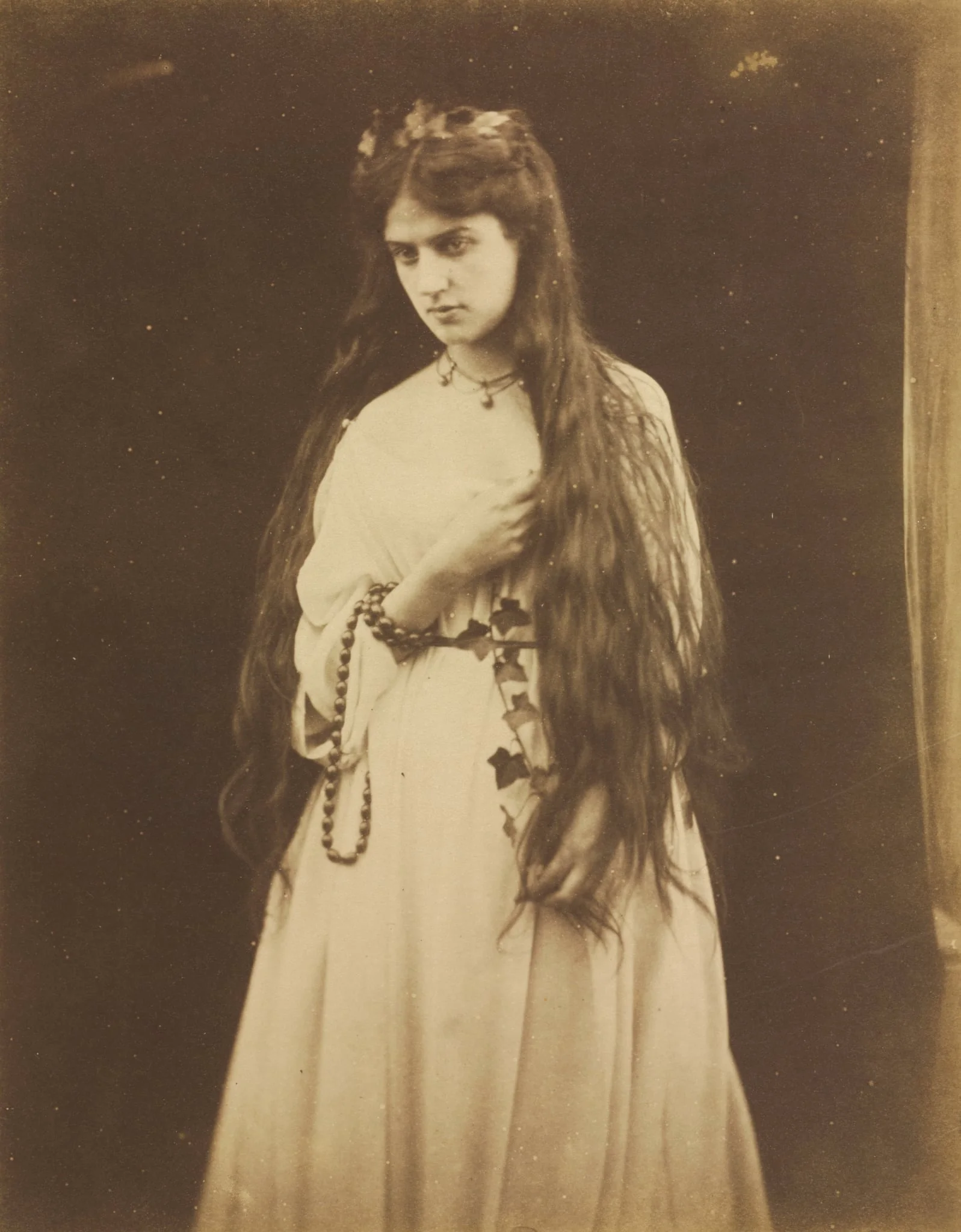 Mnemosyne (Marie Spartali, 1844-1927), detail