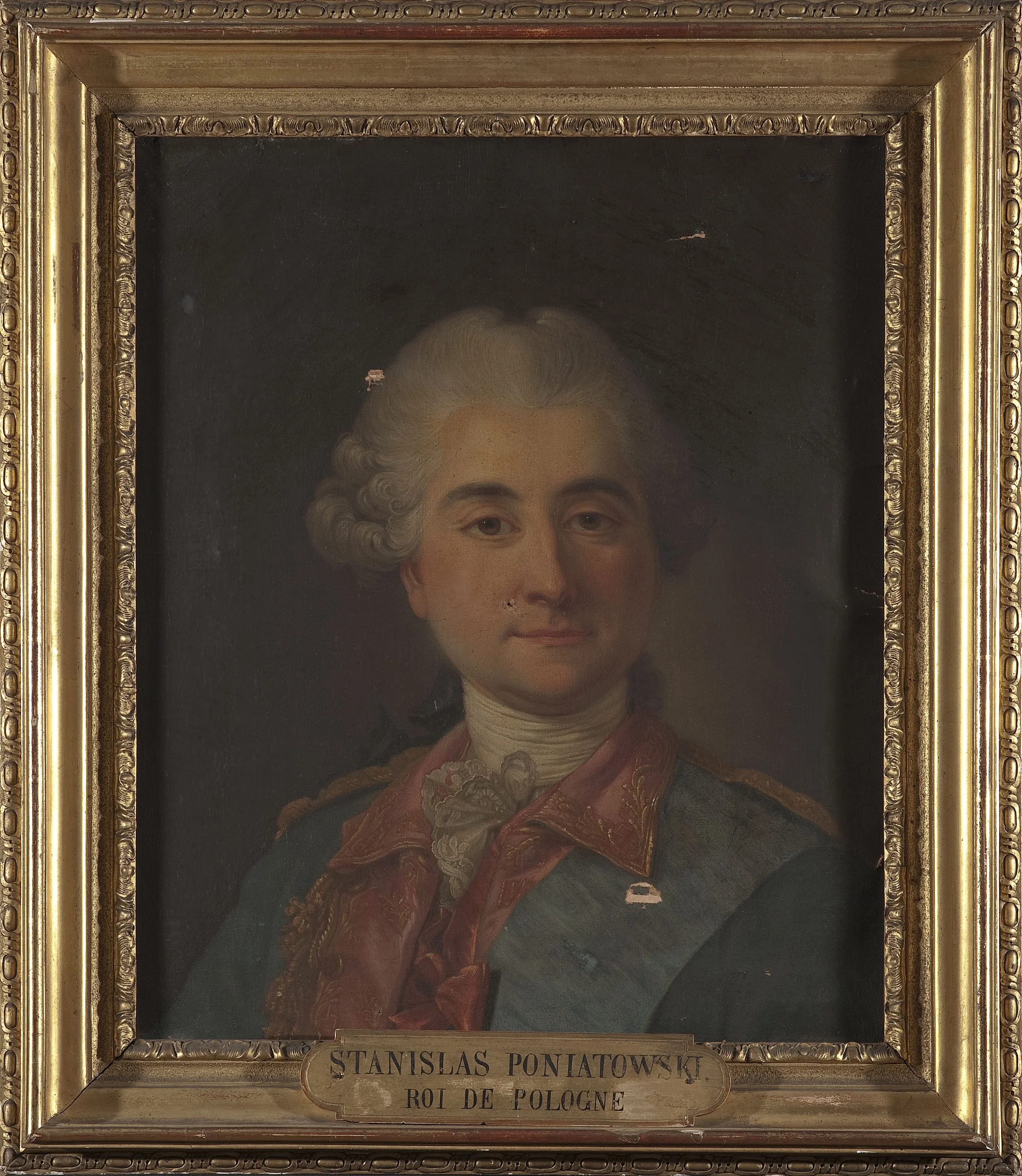 Portrait of Stanisław August Poniatowski, King of Poland, detail
