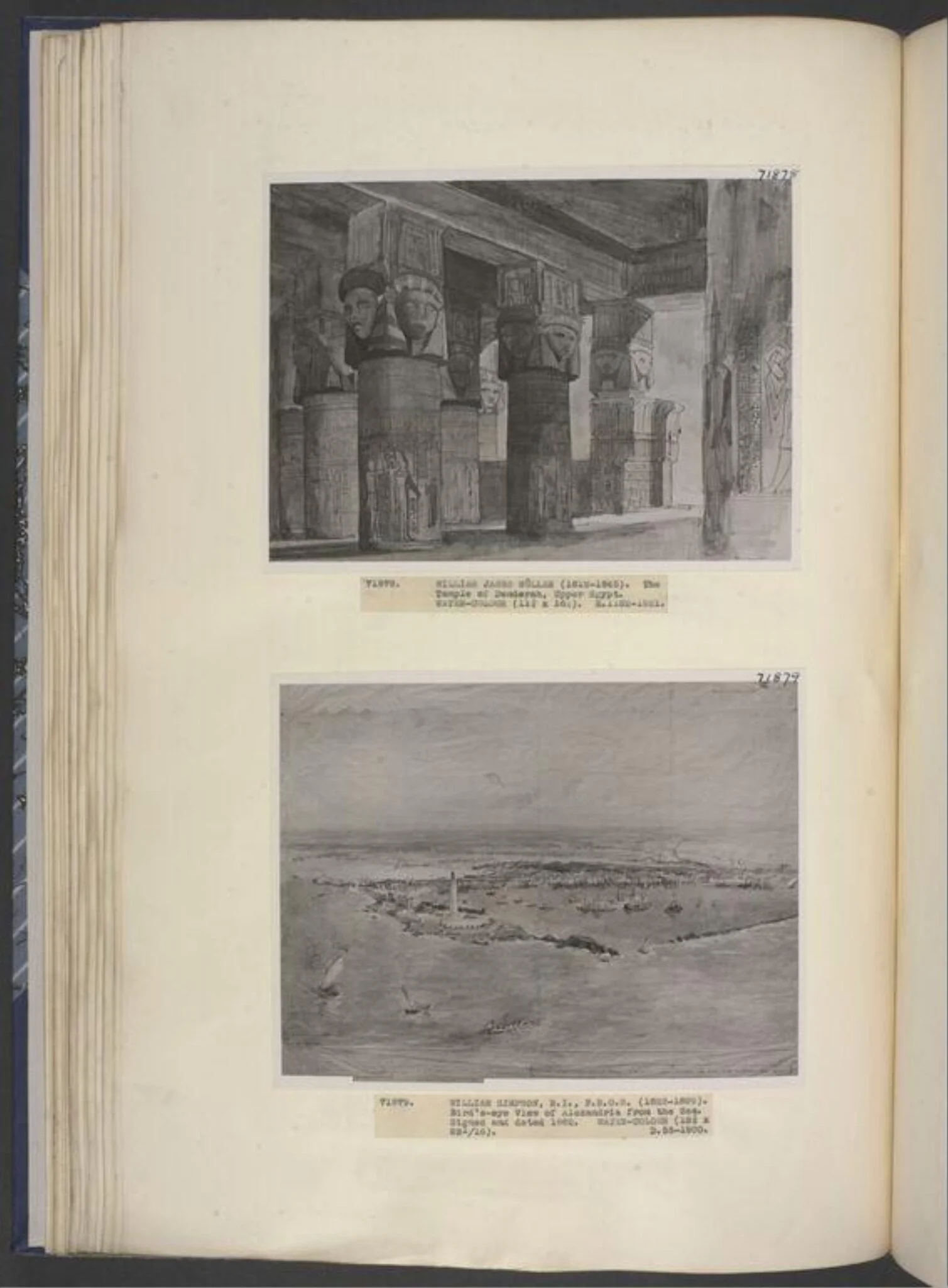 Bird's-Eye View of Alexandria from the Sea, detail