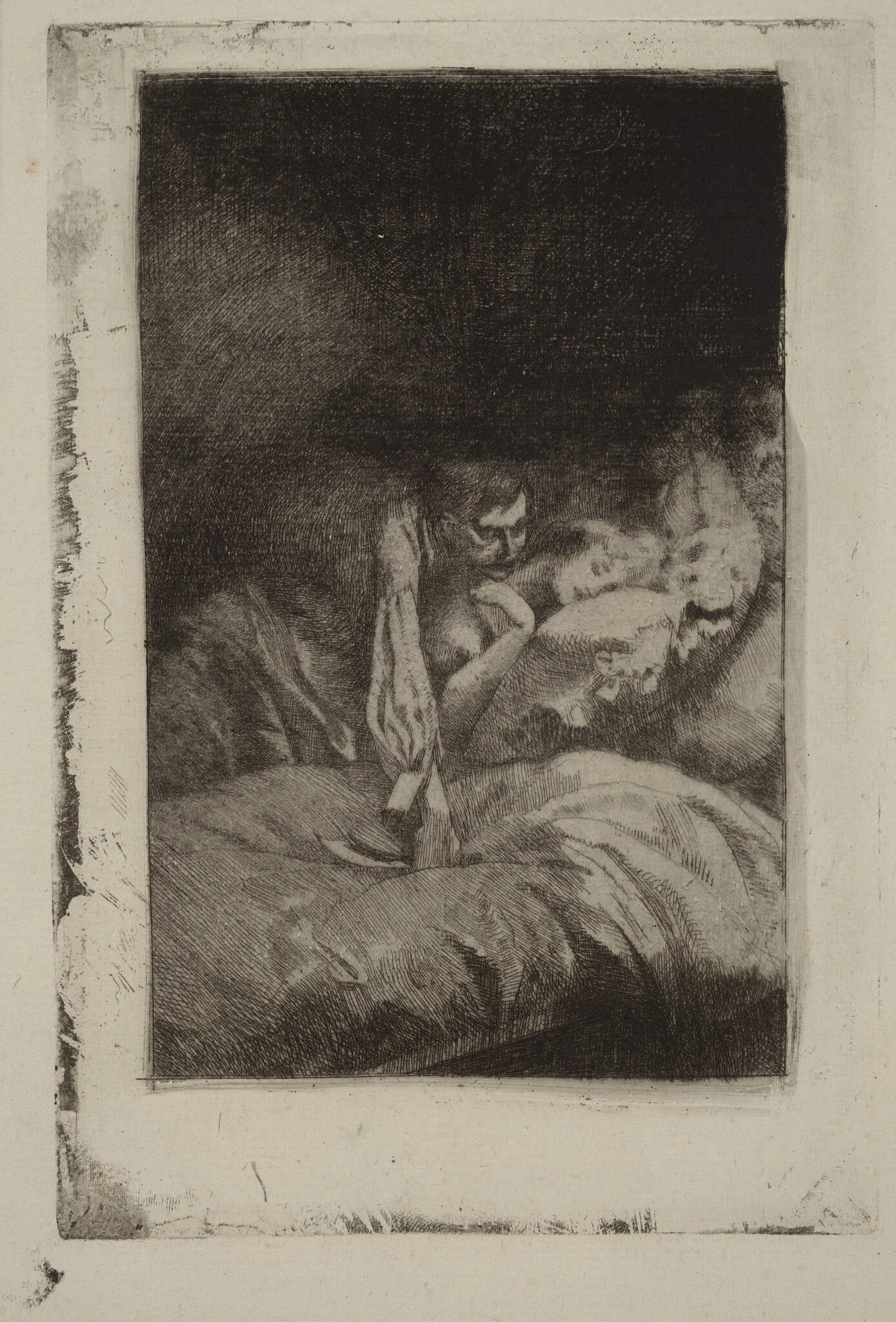 The Murder (Le Meurtre), detail