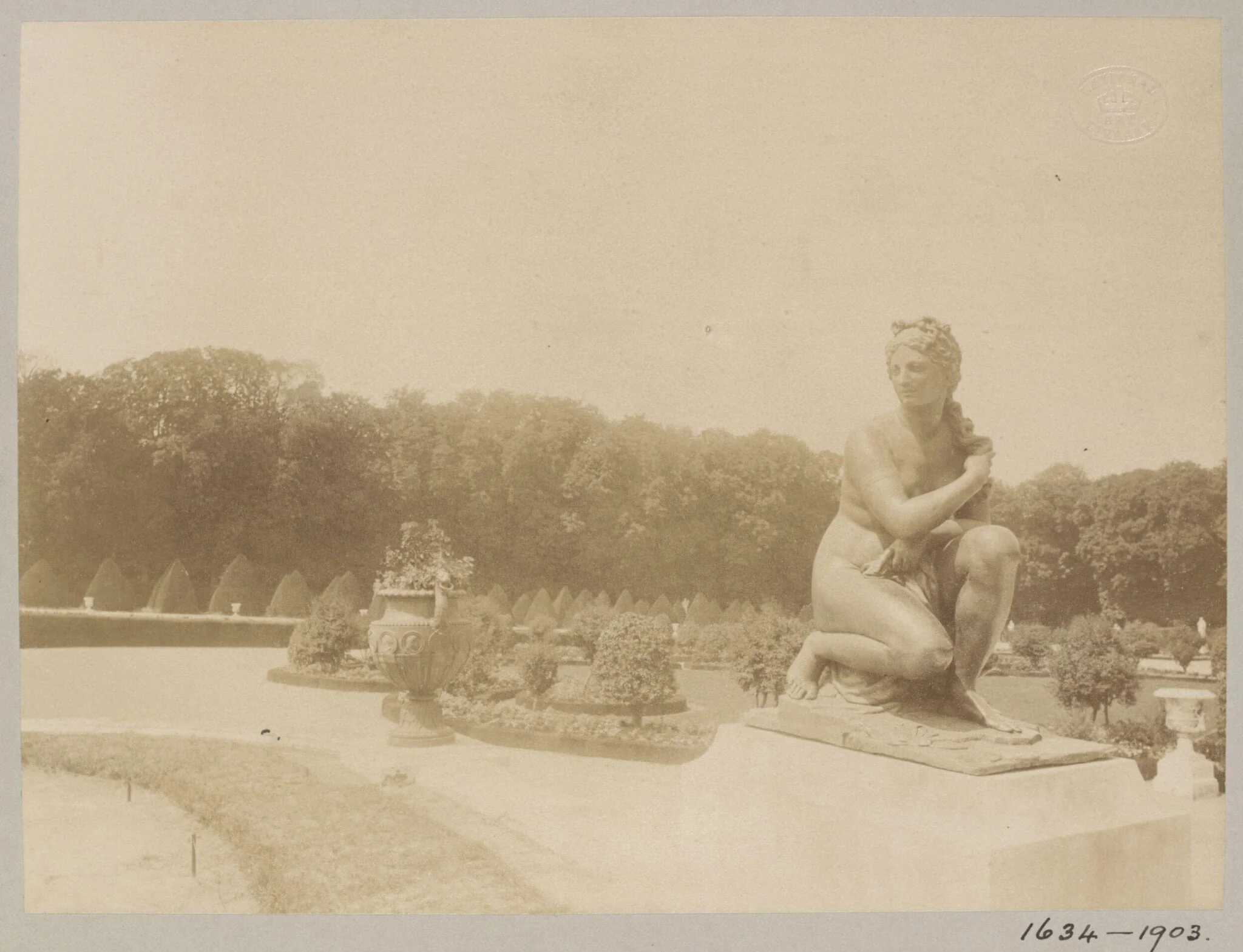 Statue of Venus, Versailles, France, detail