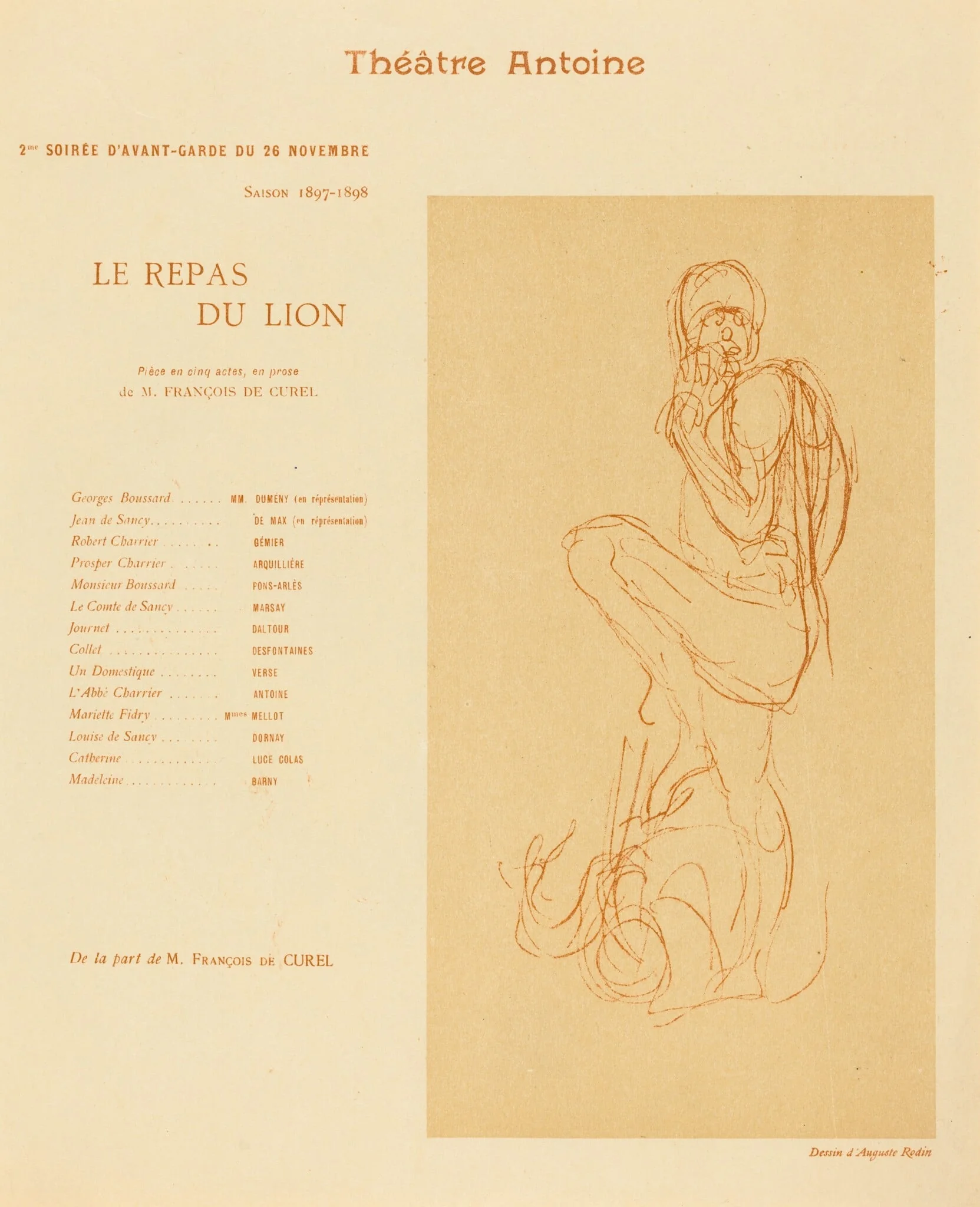 Le Repas du lion, detail