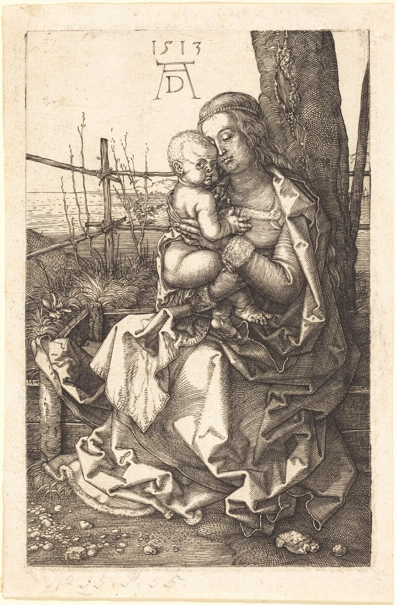 The Virgin and Child Seated by a Tree, detail