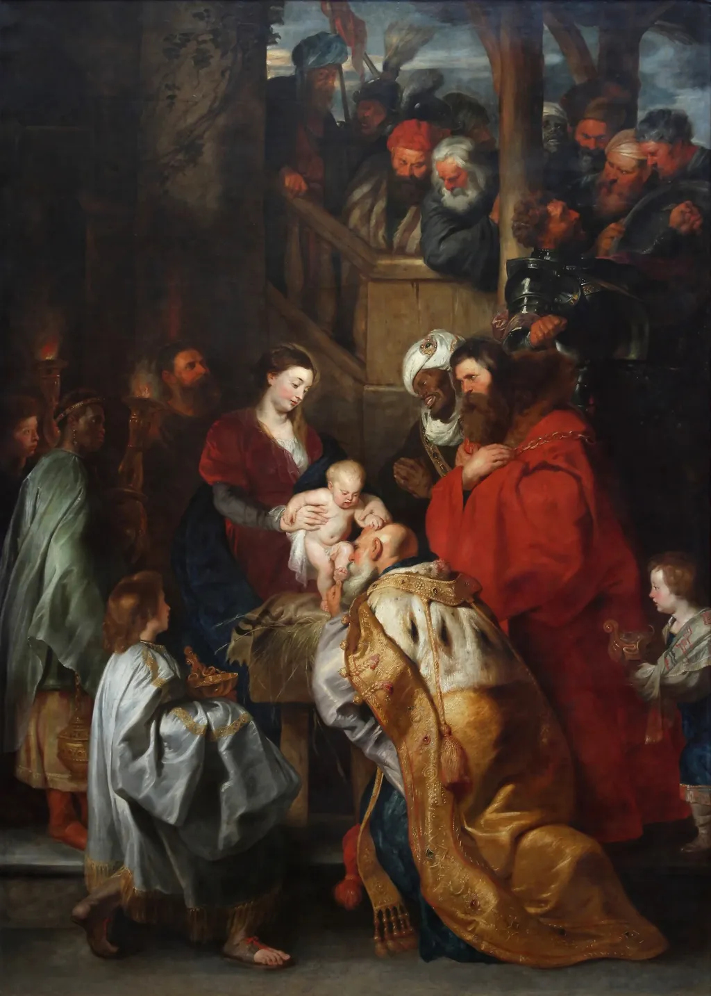Adoration of the Three Kings, by Peter Paul Rubens, oil, 1619