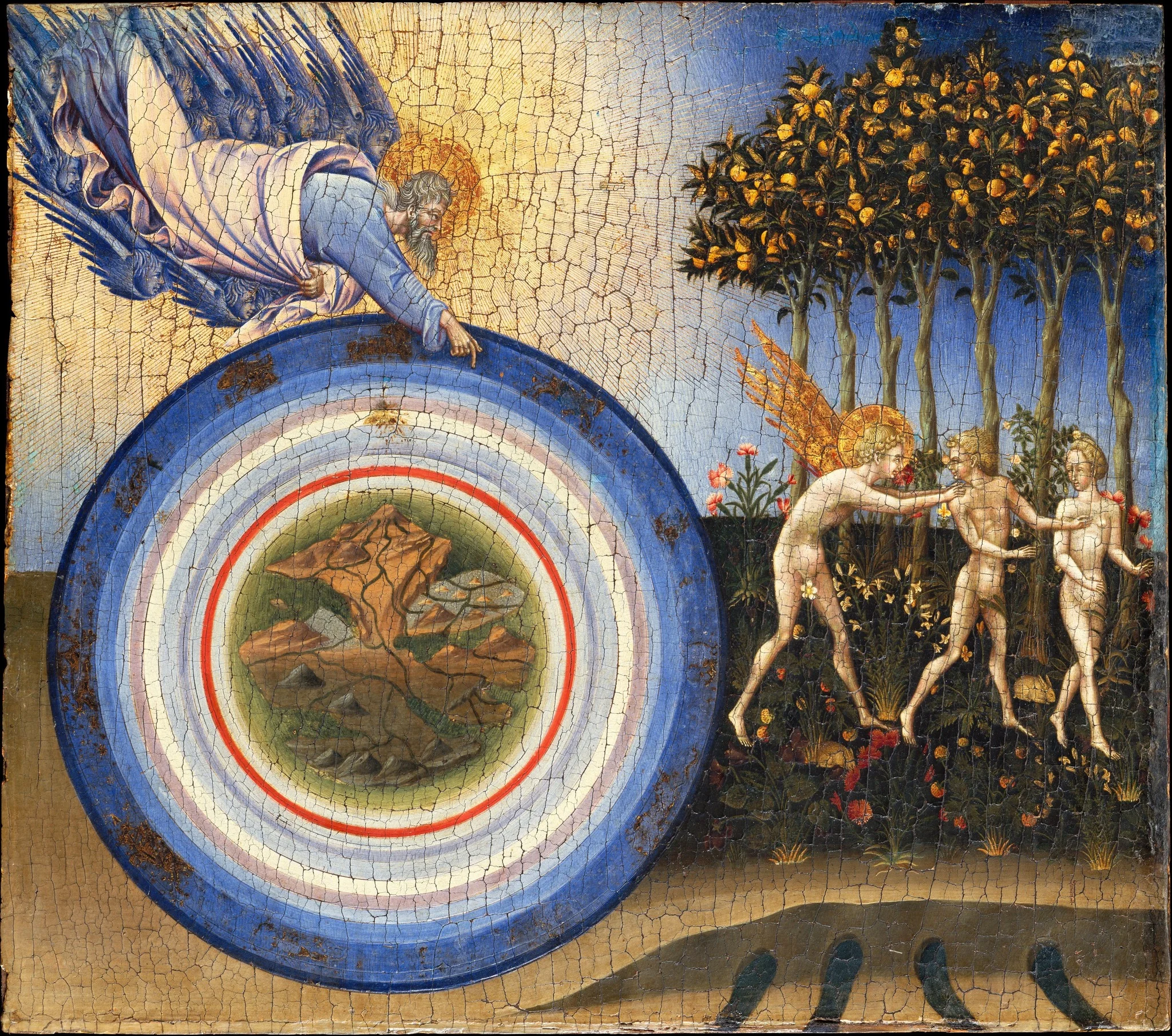 The Creation of the World and the Expulsion from Paradise, detail