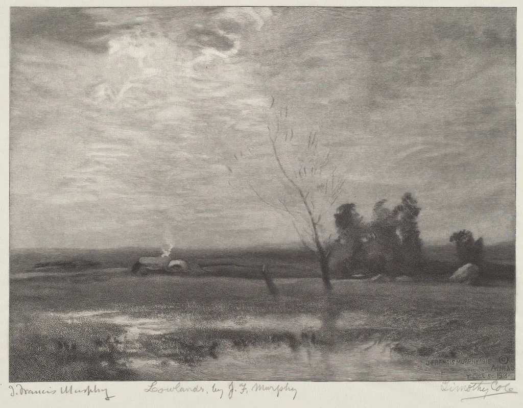 Lowlands, by Timothy Cole, ink, 1918