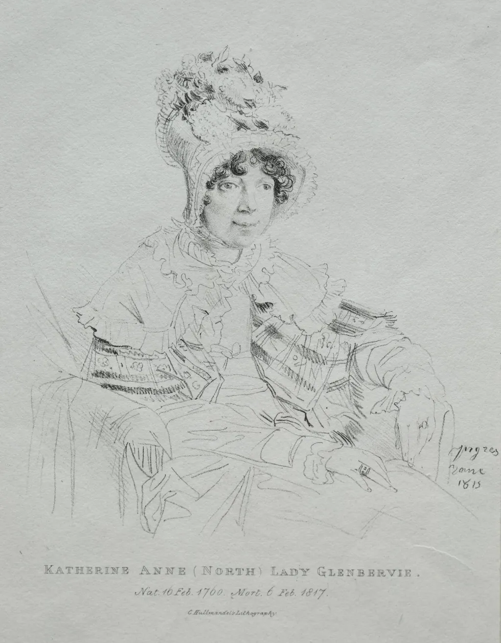 Katherine Anne Lady Glenbervie, by Jean Auguste Dominique Ingres, 1815