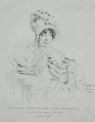 Katherine Anne Lady Glenbervie, by Jean Auguste Dominique Ingres, 1815