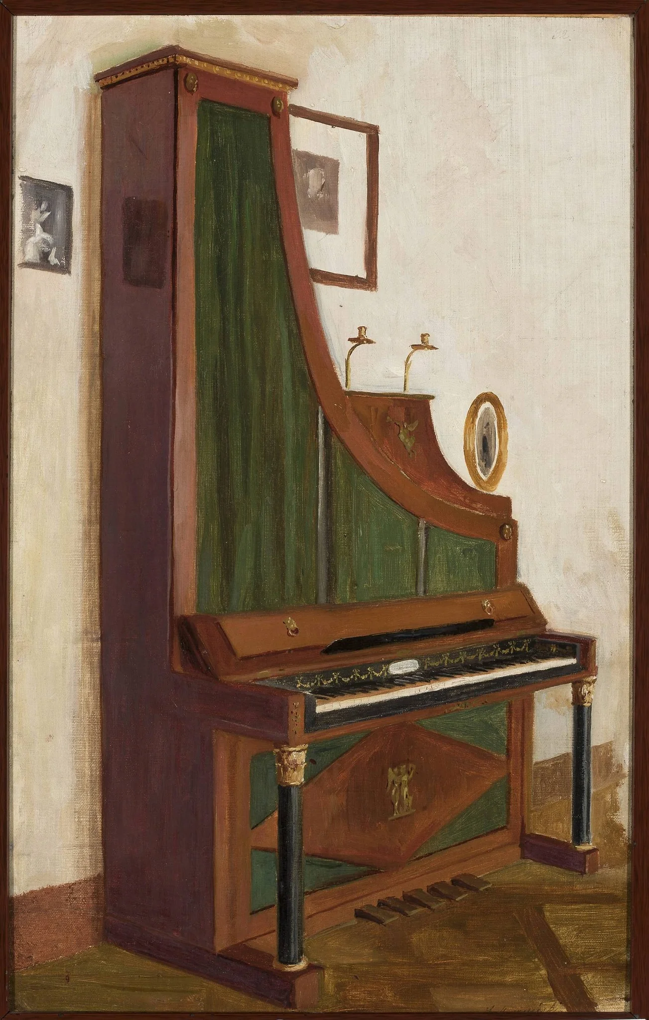 Giraffe piano, detail