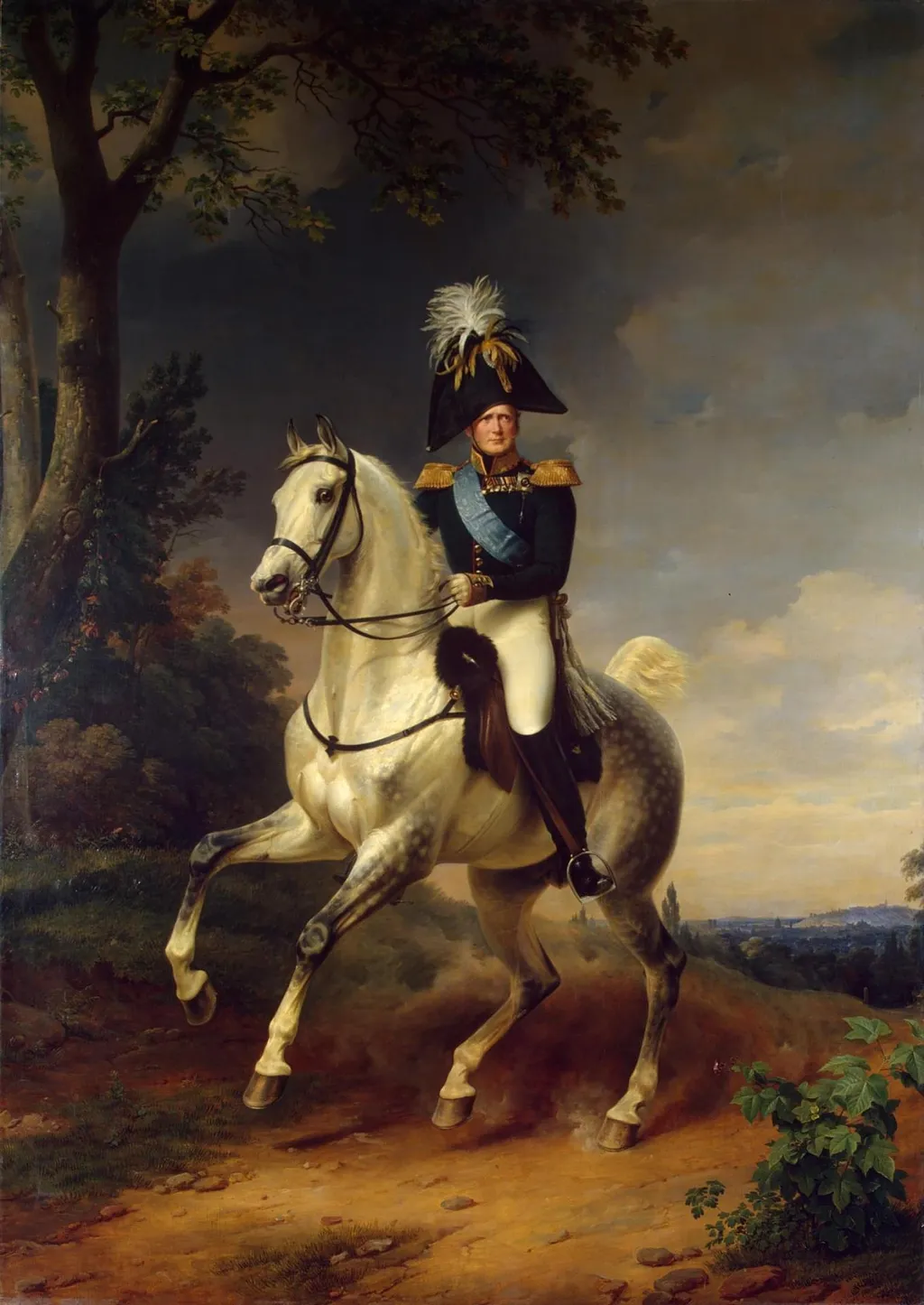 Equestrian Portrait of Alexander I (1777–1825), by Franz Krüger, oil, 1837