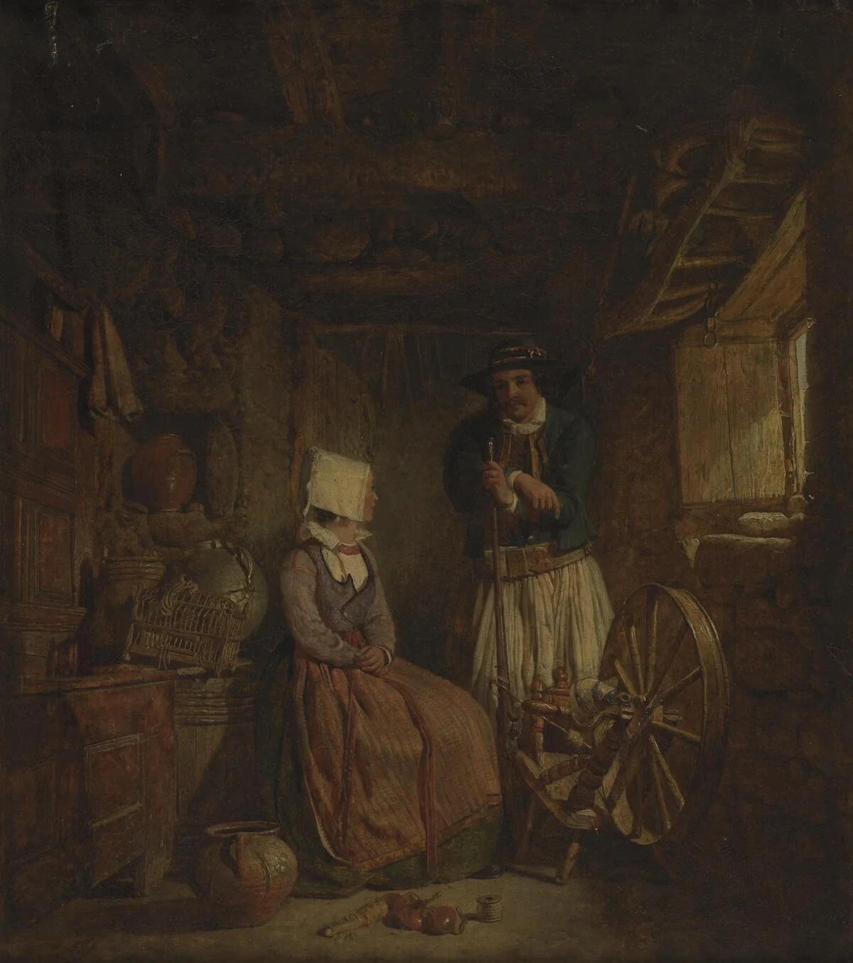 Cottage interior, detail