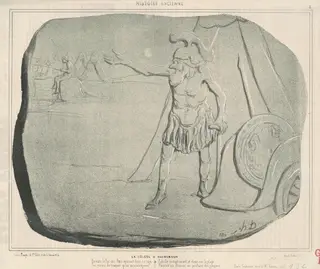 La colére d'Agamemnon, by Honoré Daumier, ink, 1842