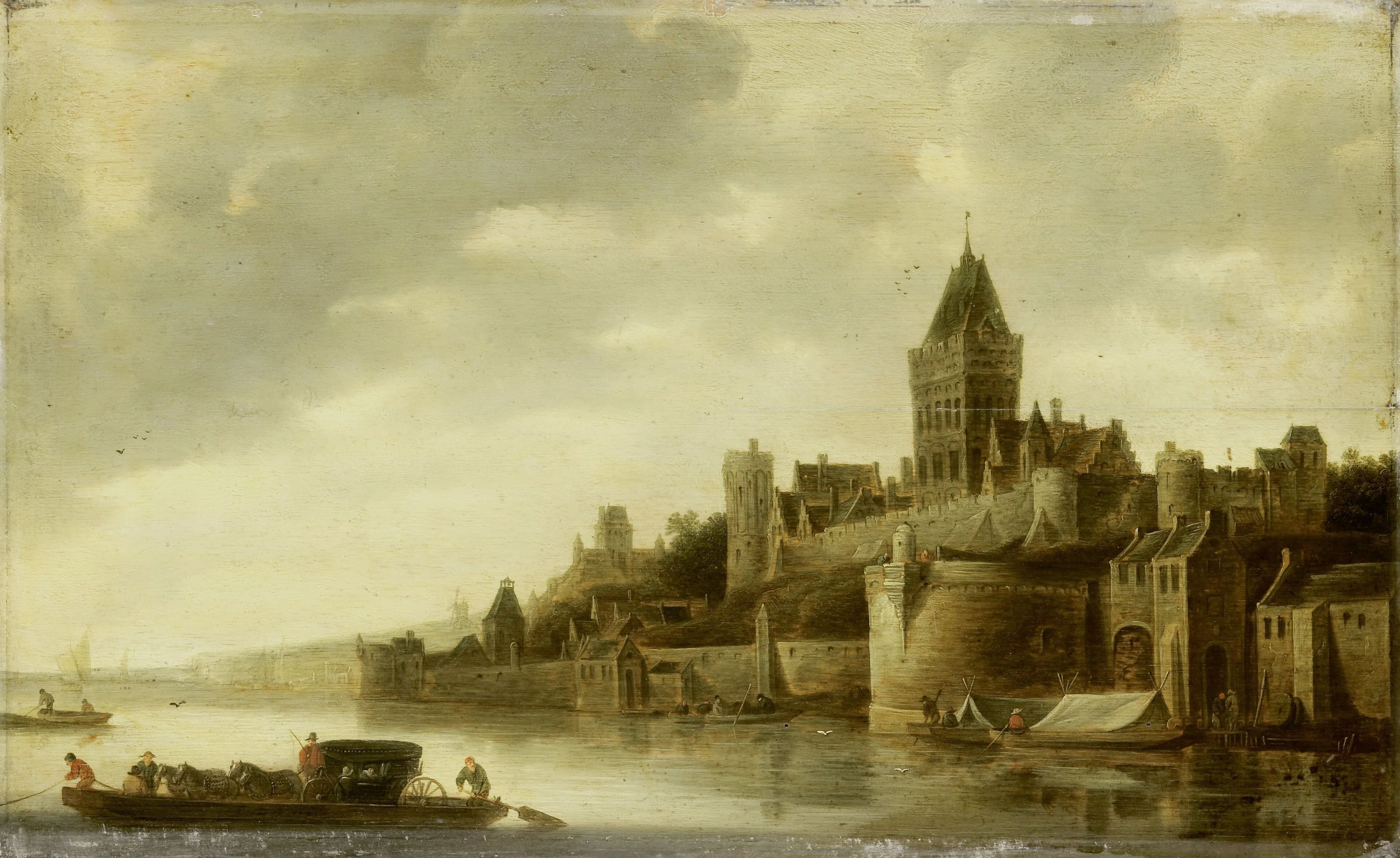 View of the Valkhof in Nijmegen, detail