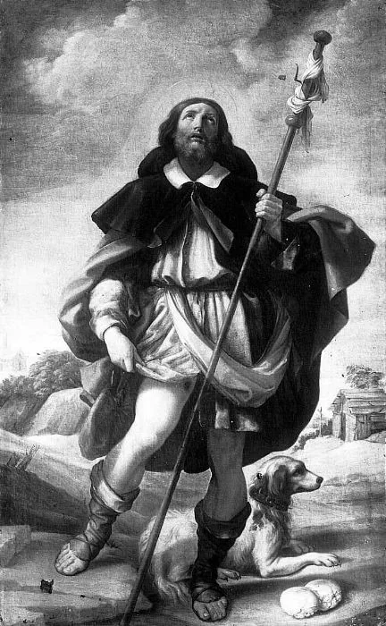Der Heilige Rochus, detail
