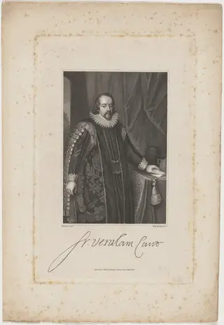 Bacon, by William Henry Worthington, ink, 1825