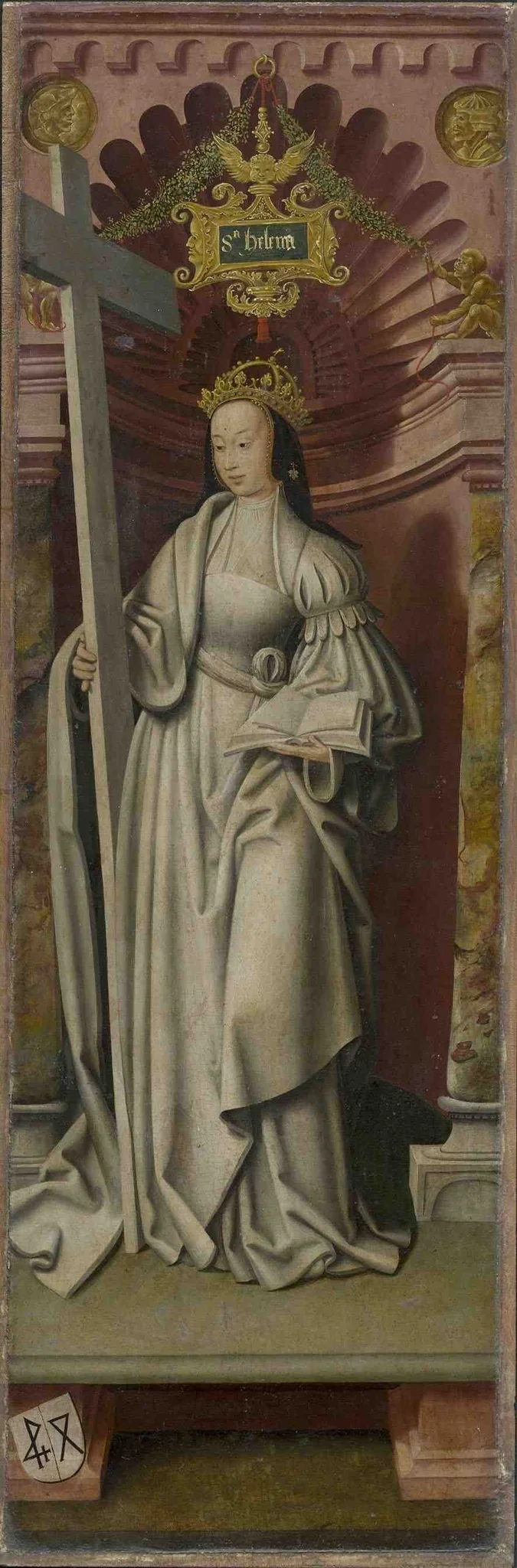 Kreuzigungsaltar: Hl. Helena, detail