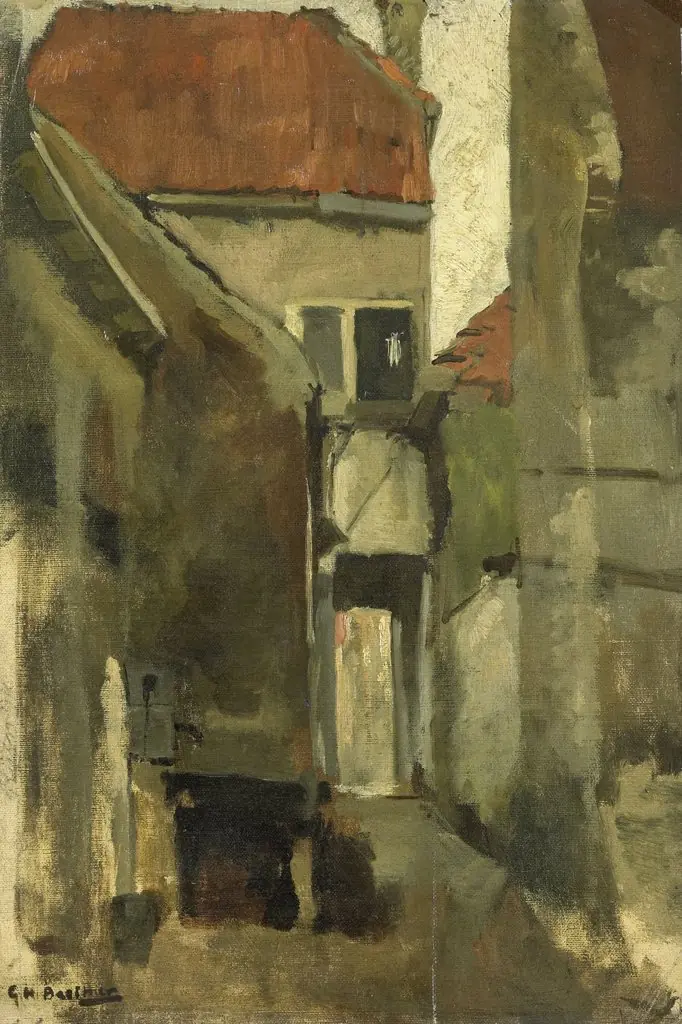 Neighborhood Street in Rijswijk near The Hague, by George Hendrik Breitner, oil, 1901