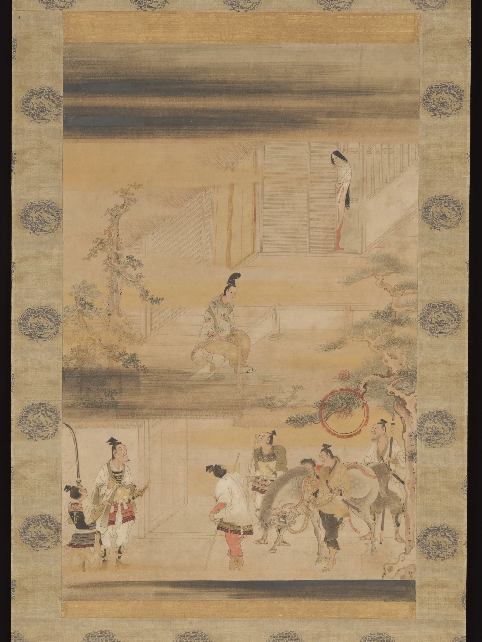 “Taira no Koremori’s Farewell,” from The Tale of the Heike (Heike monogatari), detail