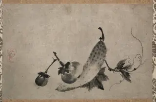 Cucumber and Eggplants, by Yamada Dōan, unspecified, 1504