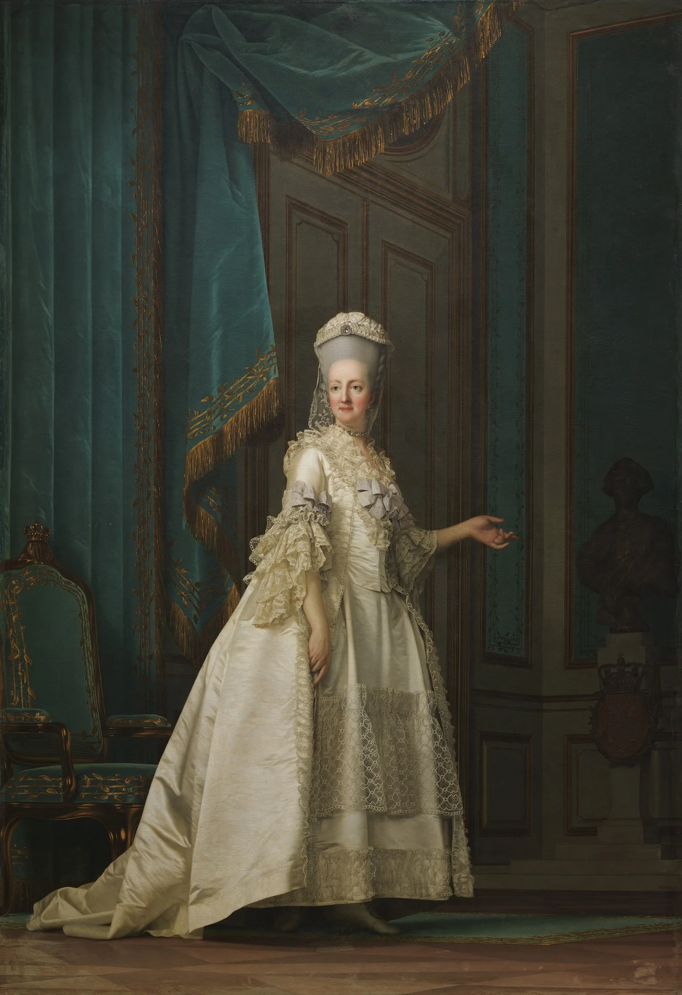 The Queen Dowager Juliane Marie, detail