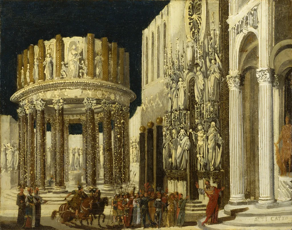 St. Paul Preaching to the Athenians, by François de Nomé, oil, 1620