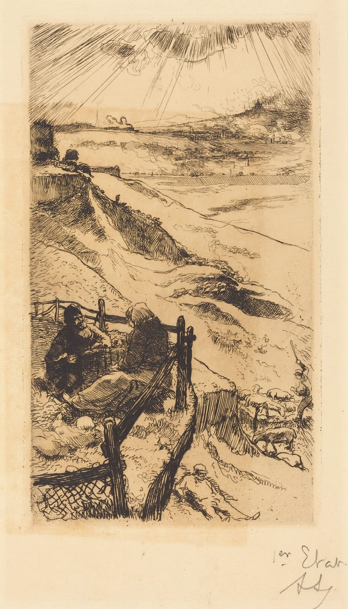 American Quarries, near Paris (Carrieres d'Amerique, pres Paris), detail