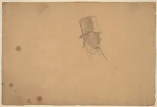 Self-Portrait, by John Vanderlyn, charcoal, 1814