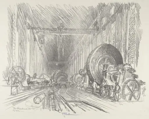 The Basilica of War, by Joseph Pennell, ink, 1916