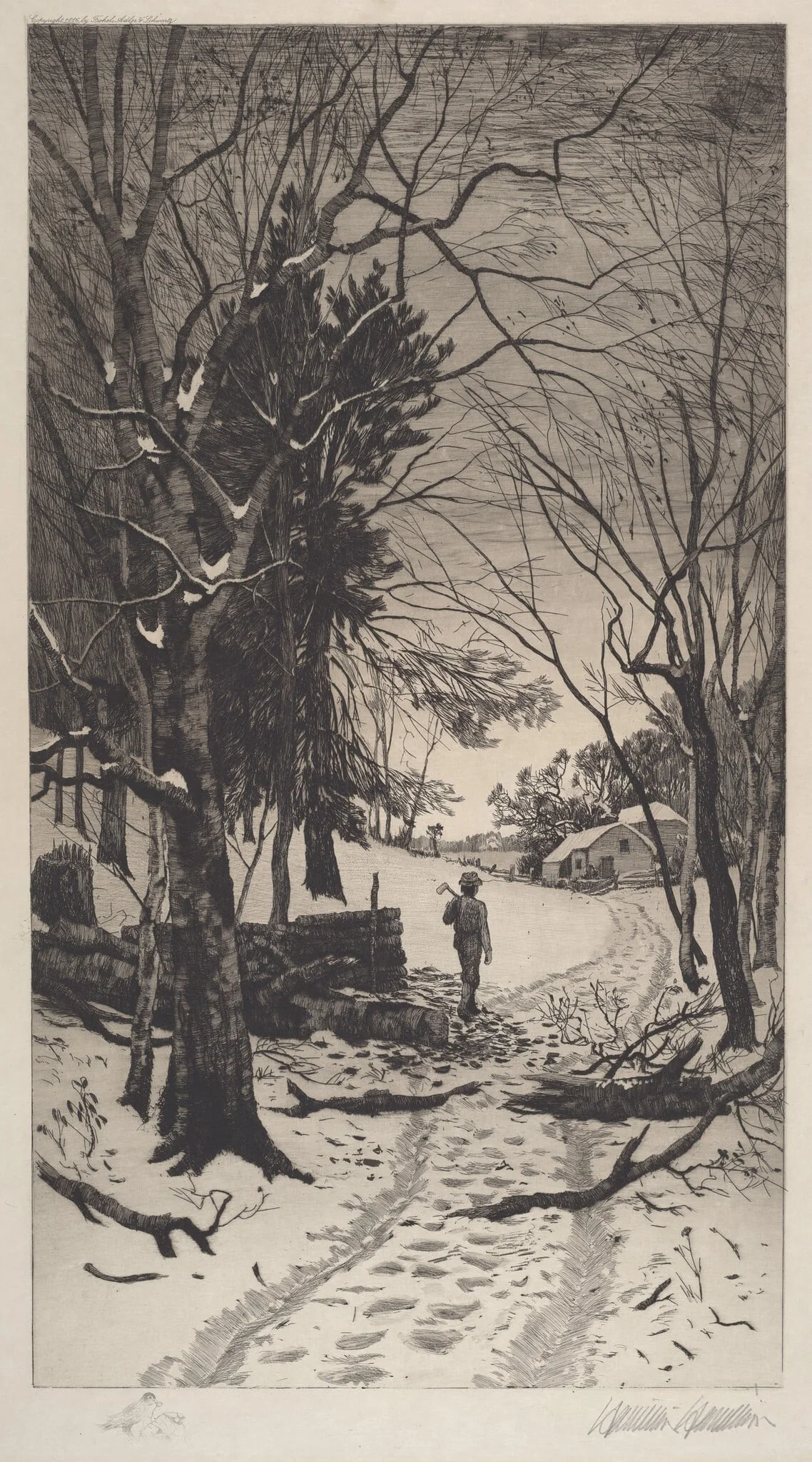 Untitled (Winter Landscape), detail