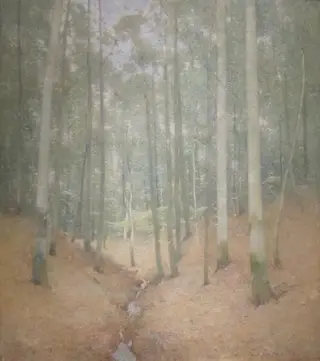 Wood Interior, by Emil Carlsen, oil, 1910