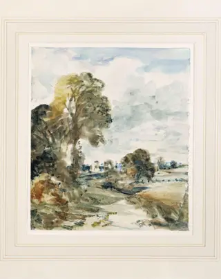 Landscape Study, by John Constable, watercolor, 1836