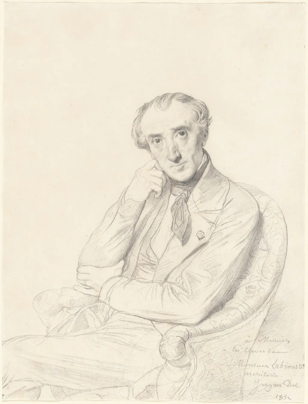 Henri Labrouste, by Jean Auguste Dominique Ingres, graphite, 1852