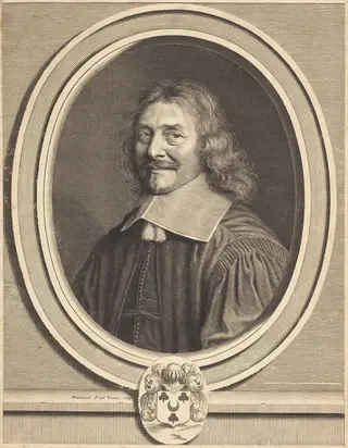 Simon Dreux d'Aubray, by Robert Nanteuil, ink, 1658