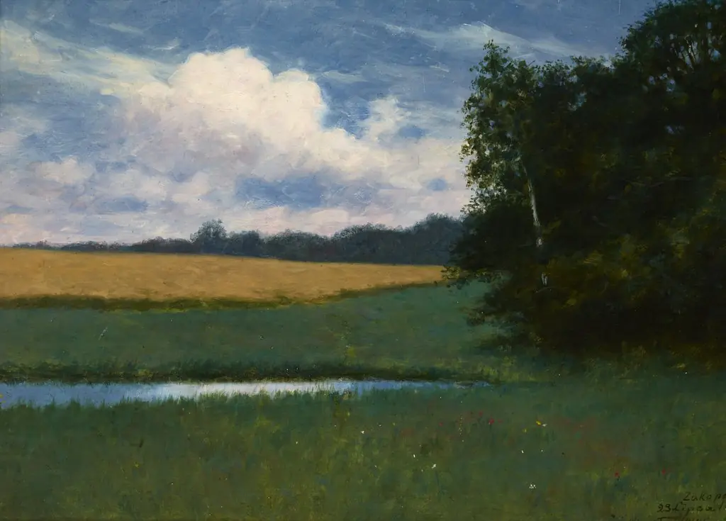 Dusk, by Stanisław Witkiewicz, oil, 1893