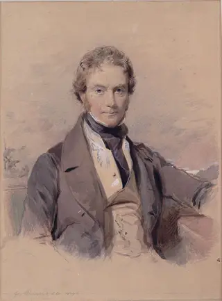 James, Lord Ruthven, by George Richmond, watercolor, 1840