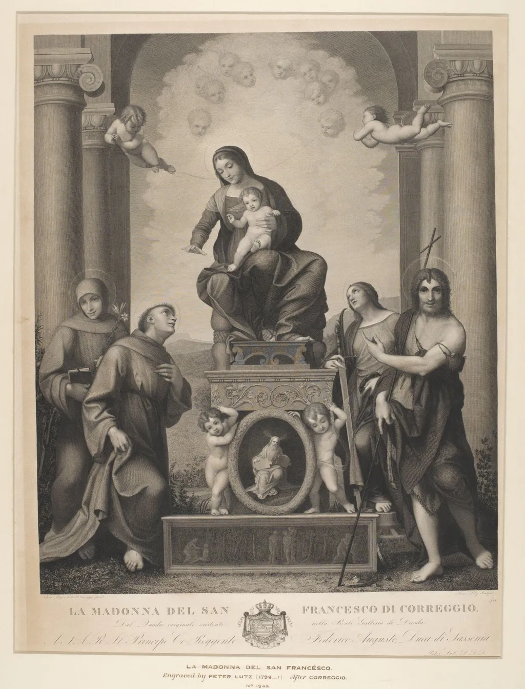 La Madonna Del San Francesco, by Peter Lutz, 1850