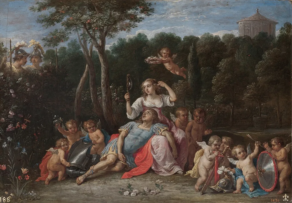 El jardín de Armida, by David Teniers the Younger, oil, 1628