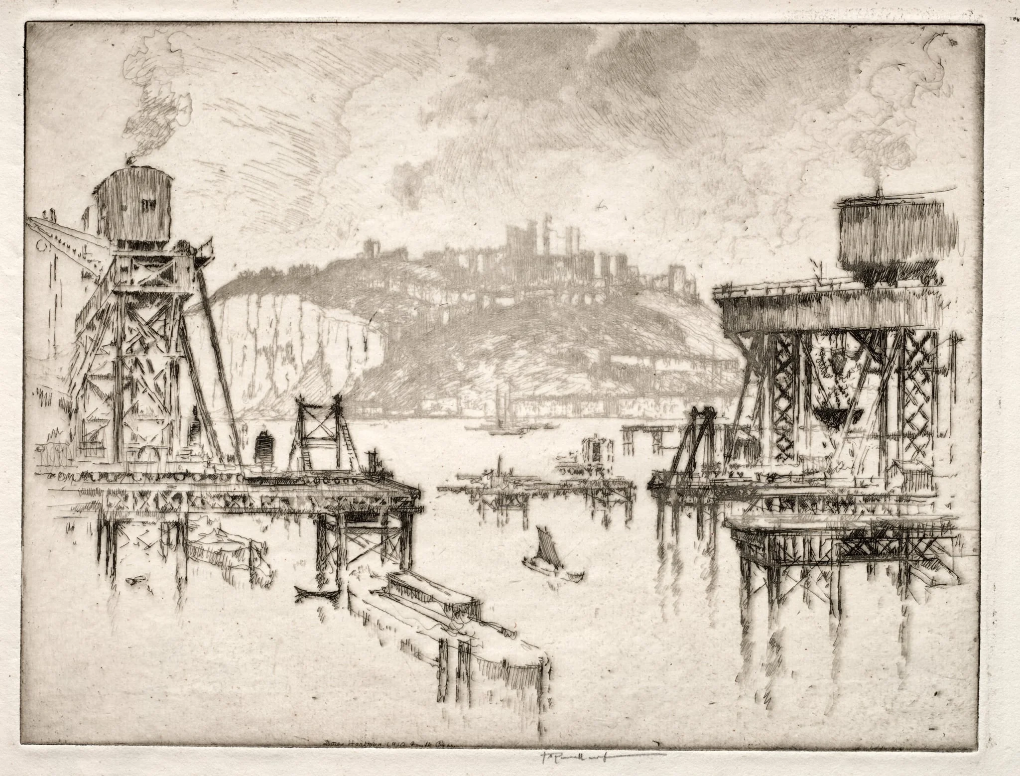Building Dover Pier, detail