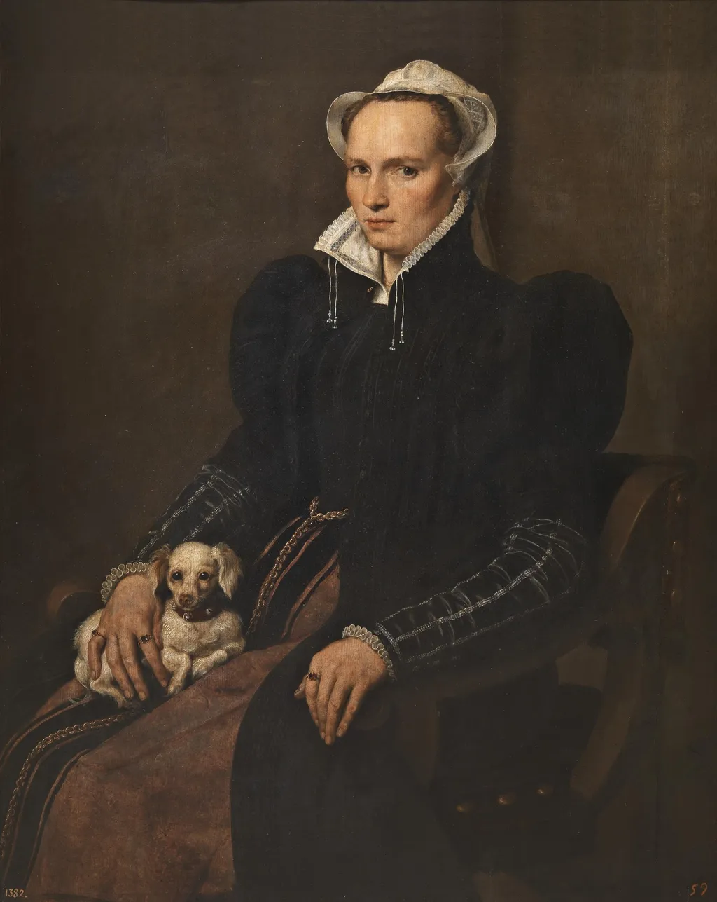 Portrait of a Seated Woman, by Antonis Mor, oil, 1554