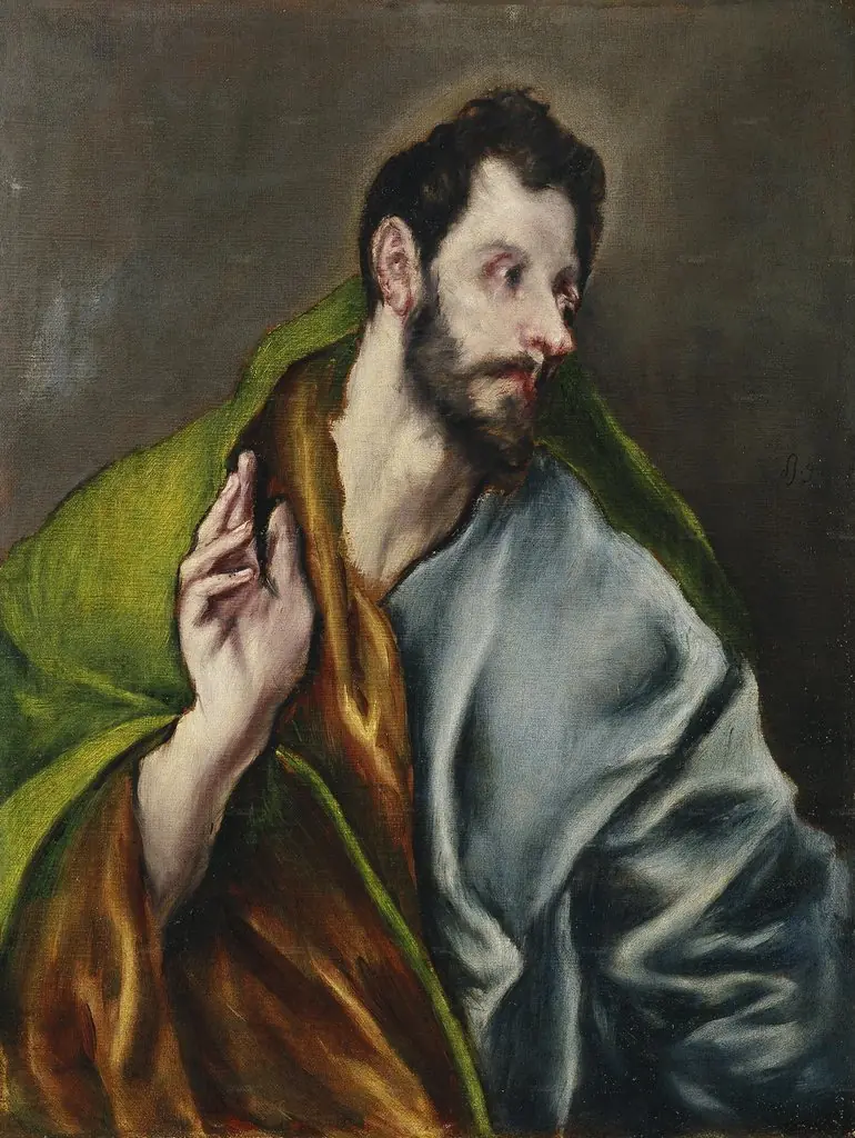 Saint Thomas the Apostle, by El Greco, oil, 1608
